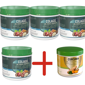 4 bucăți colagel + gel curcumin cadou