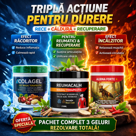 Pachet TRIO Active - Colagel + Albina Forte + Reumacalm