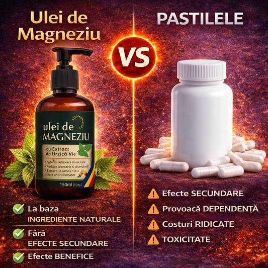 Ulei de Magneziu cu extract de Urzică Vie NATURAL