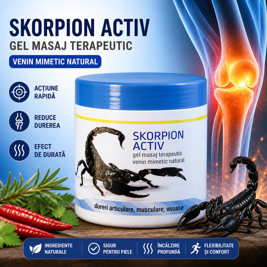 GEL SKORPION ACTIV cu venin de scorpion 215 ML