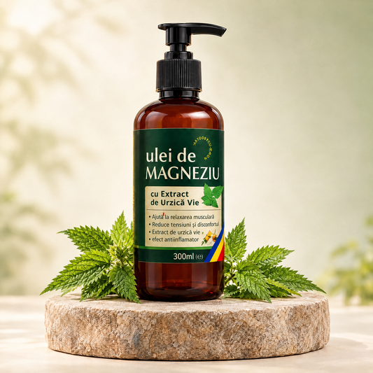Ulei de Magneziu cu extract de Urzică - Cu extracte NATURALE
