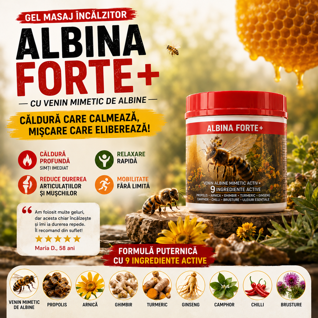 GEL ALBINĂ FORTE+