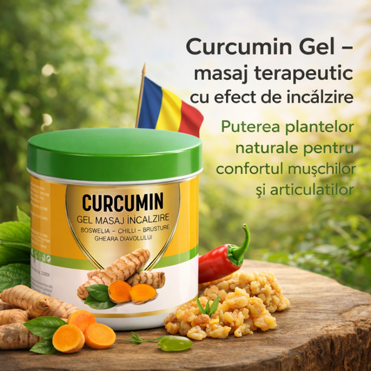 2+1 GRATIS Curcumin Gel – masaj terapeutic cu efect de încălzire