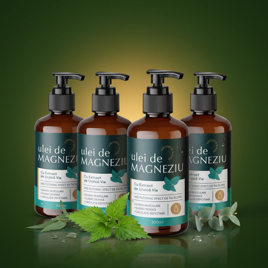 3+1 GRATIS Ulei de magneziu cu extract de urzica Vie CAMPANIE MAGNEZIU PENTRU TINE