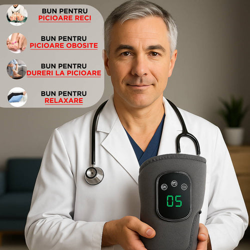 1+1 GRATIS aparat de masaj 2 în 1 - glezne + mâini - cu încălzire și vibrații